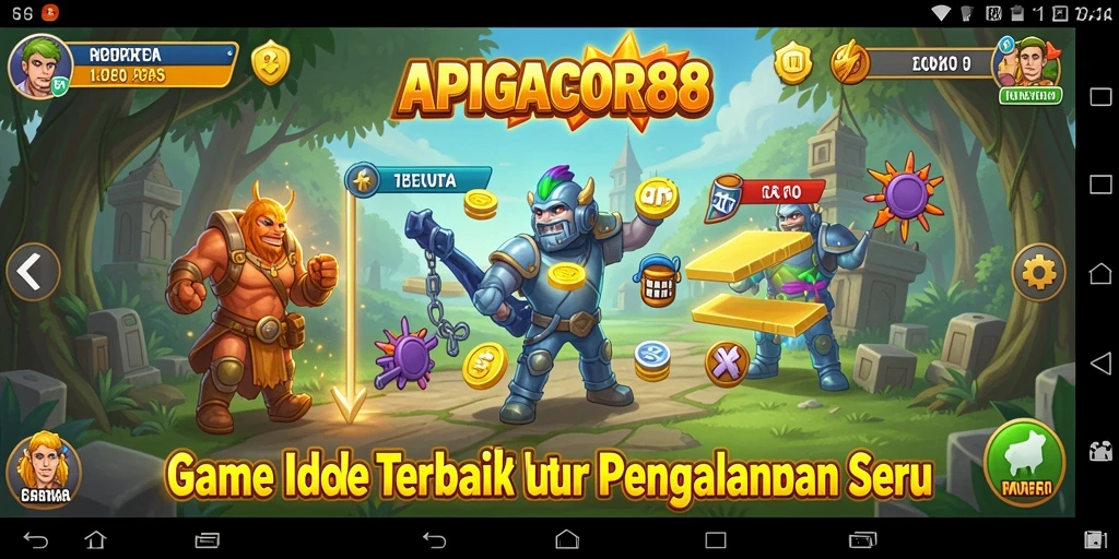 Screenshot gameplay APIGACOR88 dengan elemen Idle yang menarik.
