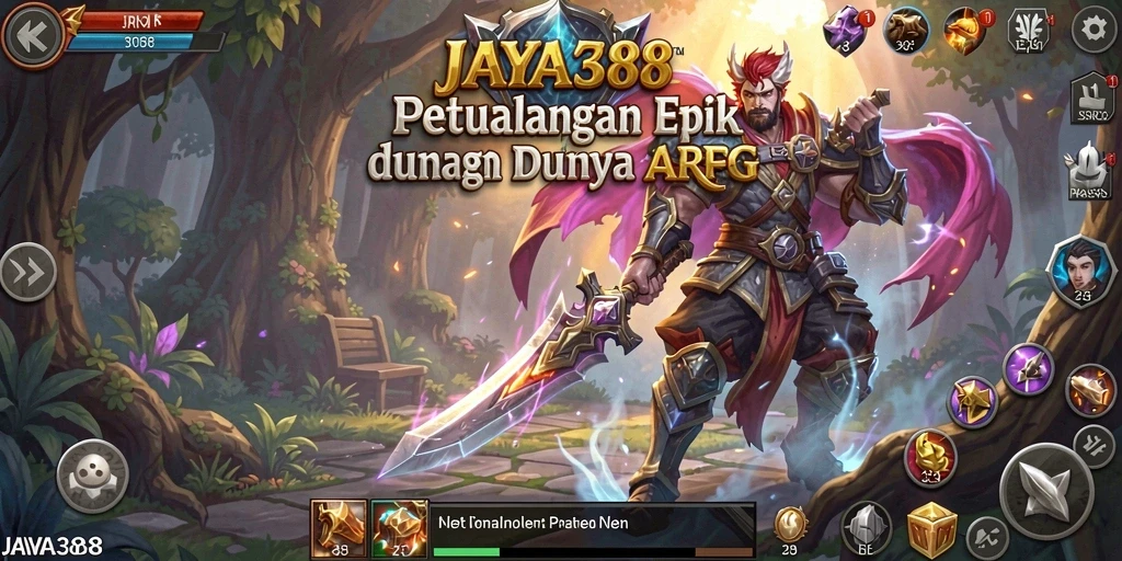 Tampilan gameplay menegangkan dalam dunia ARPG JAYA388.