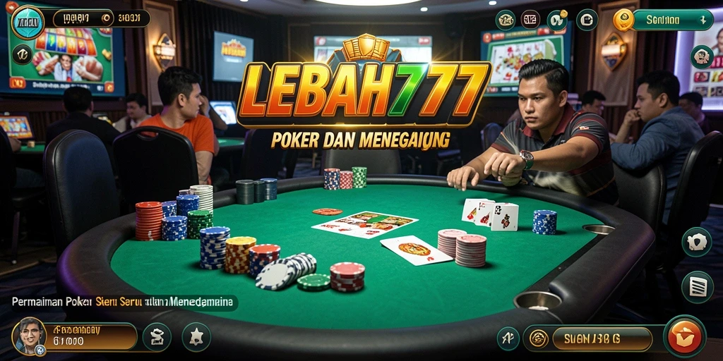 Tampilan aplikasi LEBAH777 dengan gameplay Poker yang mengasyikkan.