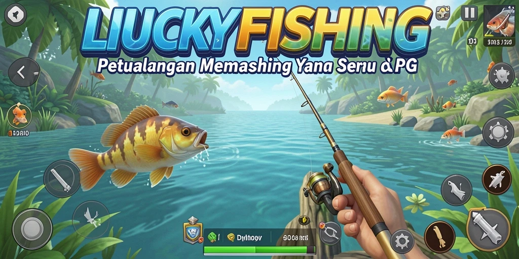 Tangkapan ikan yang menakjubkan dalam permainan RPG LUCKYFISHING.