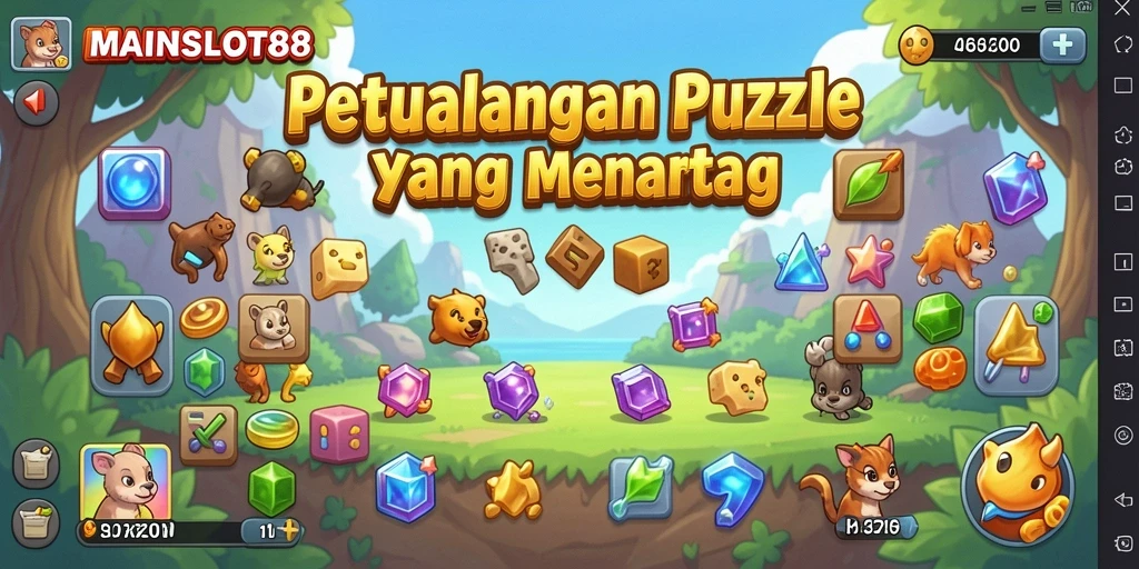 Screenshot utama yang menampilkan gameplay Puzzle di MAINSLOT88.