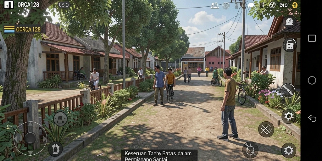 Tampilan menarik gameplay ORCA128 yang menghibur.