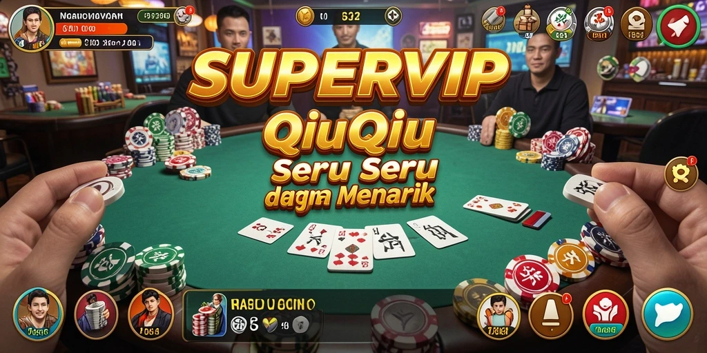 Tampilan gameplay QiuQiu penuh aksi di SUPERVIP.